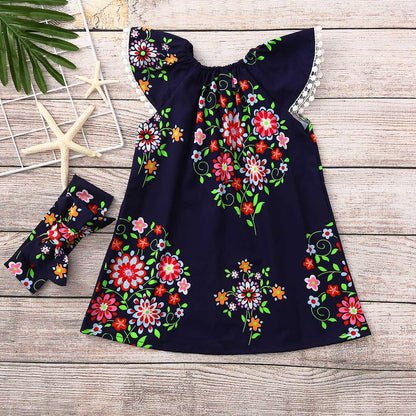 Cute Girl Baby Birthday Dress Summer Toddler Baby