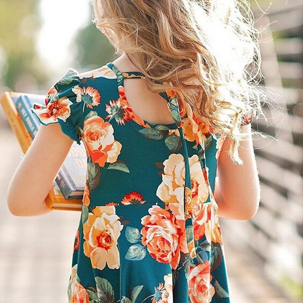 Cute Girls dress summer fashion Party comfy