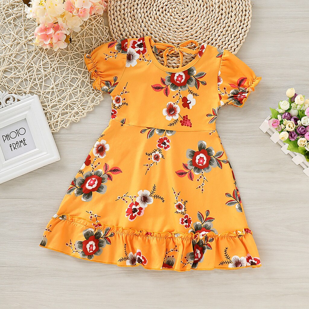 Cute Girls dress summer fashion Party comfy