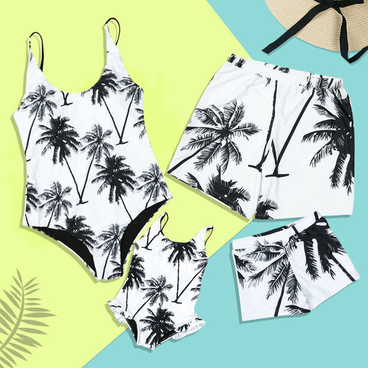 Family Matching One piece Swimsuit Clothes