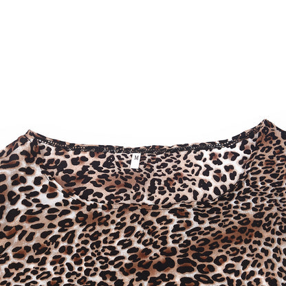 Fashion Mother and Daughter Leopard Print Summer
