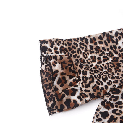 Fashion Mother and Daughter Leopard Print Summer