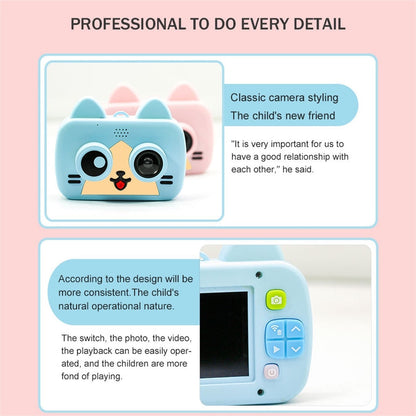 Kid Mini Cartoon Camera 1080P Rechargeable Digital