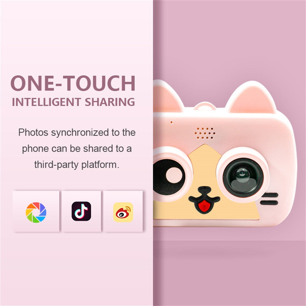 Kid Mini Cartoon Camera 1080P Rechargeable Digital