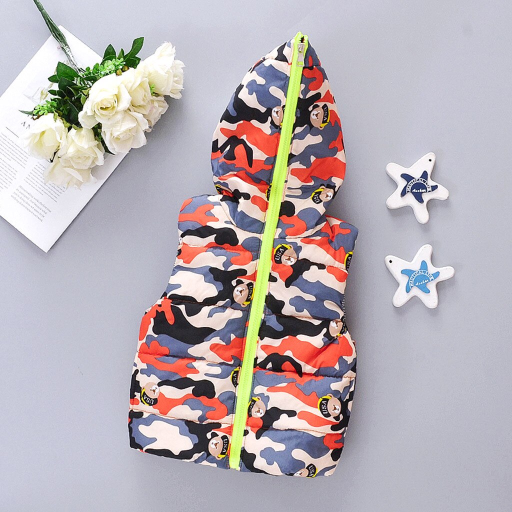 Kids Baby Boys Girls Waistcoat Jacket Coat Winter