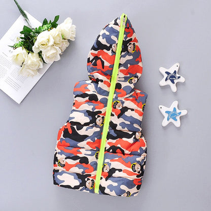 Kids Baby Boys Girls Waistcoat Jacket Coat Winter