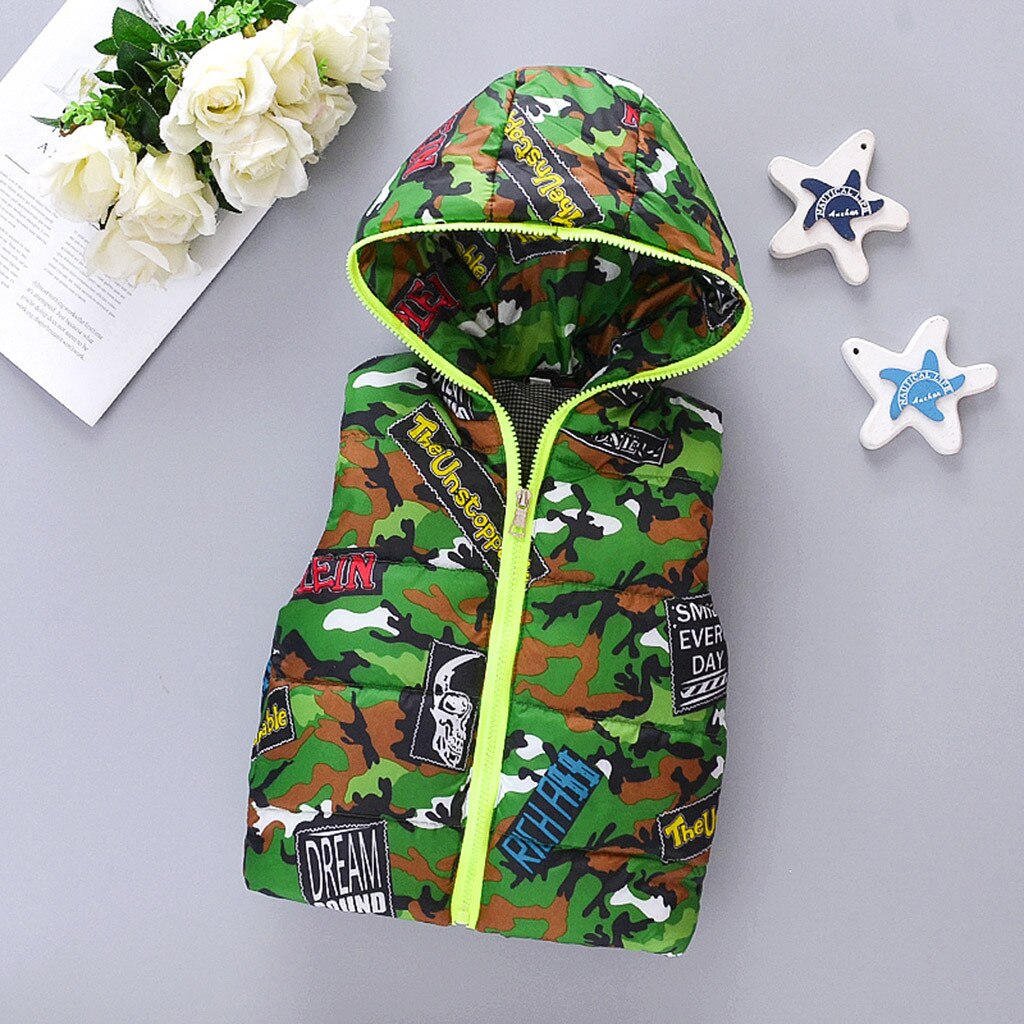 Kids Baby Boys Girls Waistcoat Jacket Coat Winter