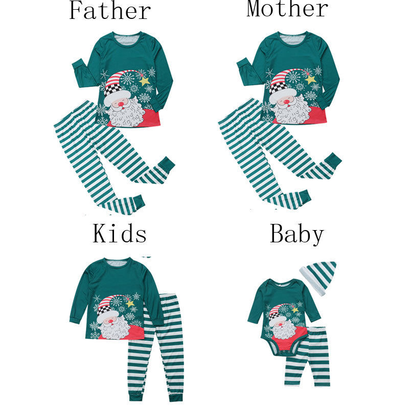 Kids Mom Dad Family Matching Christmas Pajamas PJs
