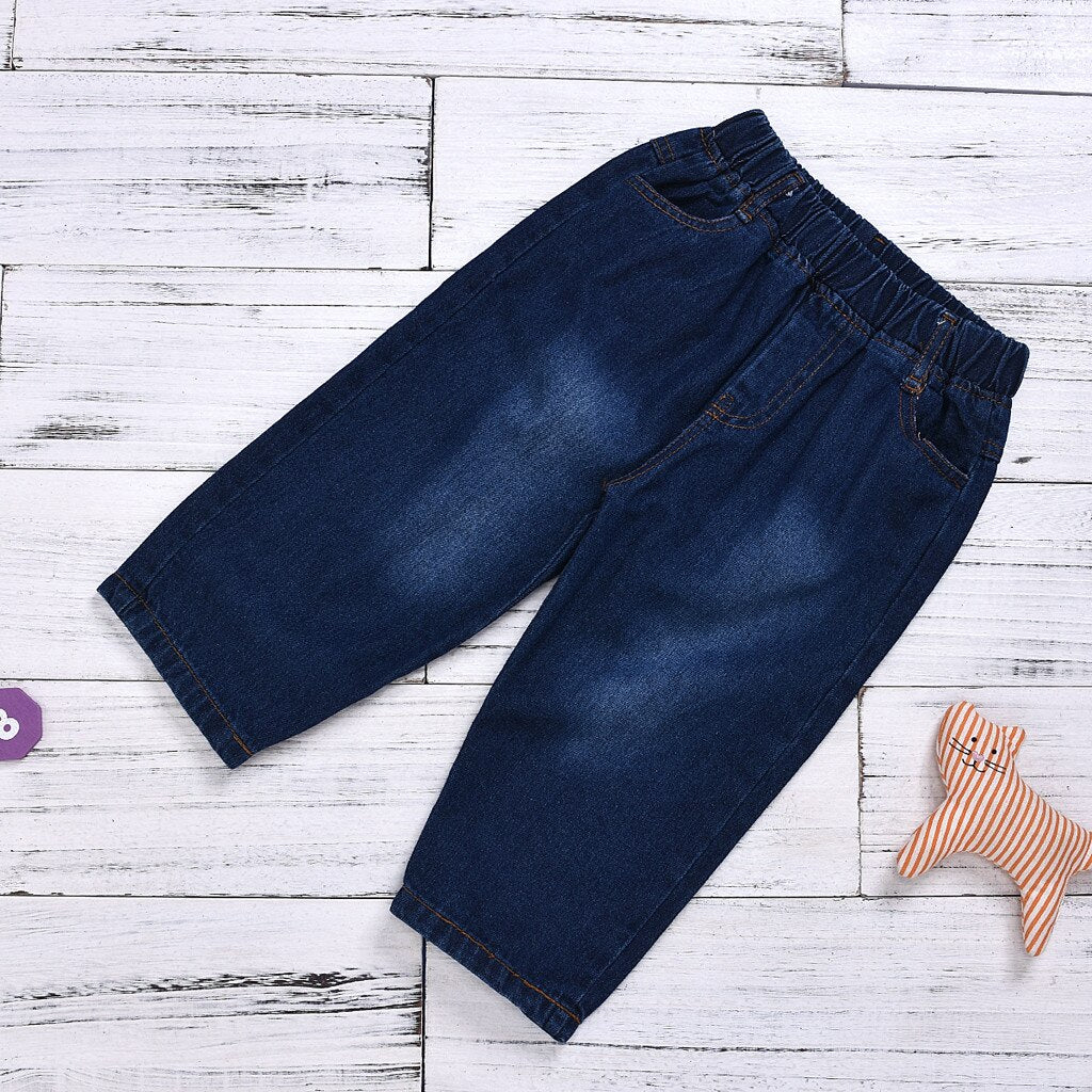 Little Girl Clothes Floral Ruched Tops Solid Jeans