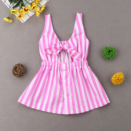 Mom and Daughter Girl Cute Summer Family Dress