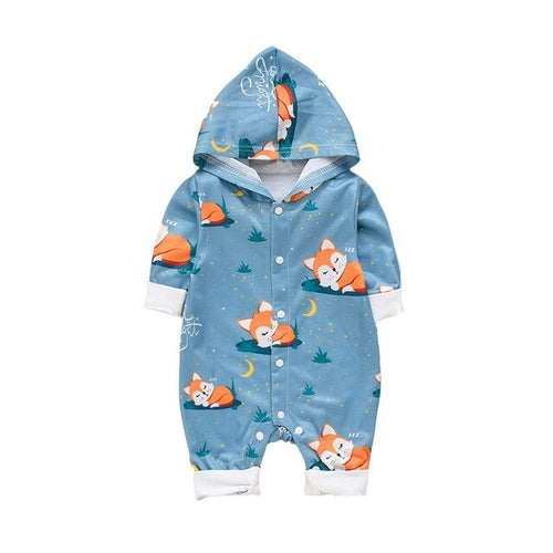 Newborn Baby Boy Girl Infant Hooded Cartoon Fox