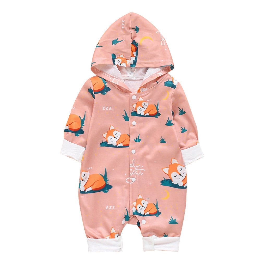Newborn Baby Boy Girl Infant Hooded Cartoon Fox