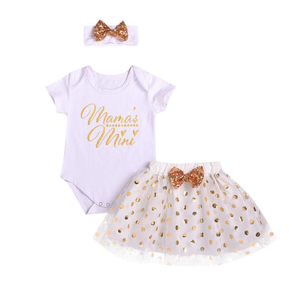 Newborn Baby Girl Clothes Summer Letter Printed