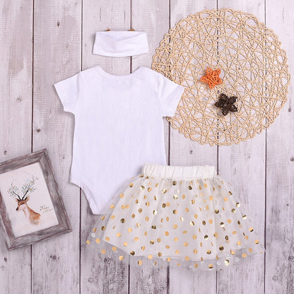 Newborn Baby Girl Clothes Summer Letter Printed