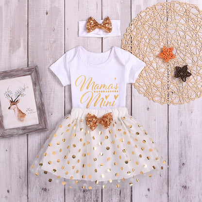 Newborn Baby Girl Clothes Summer Letter Printed