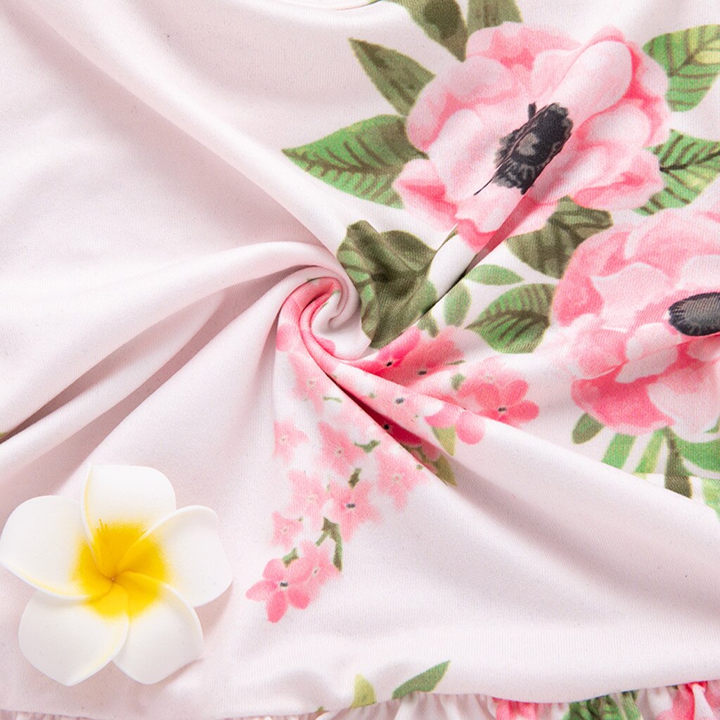 Newborn Baby Girl Floral T shirt Tops Dress Pants