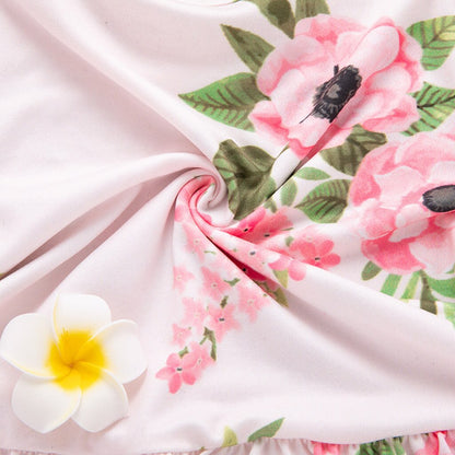 Newborn Baby Girl Floral T shirt Tops Dress Pants