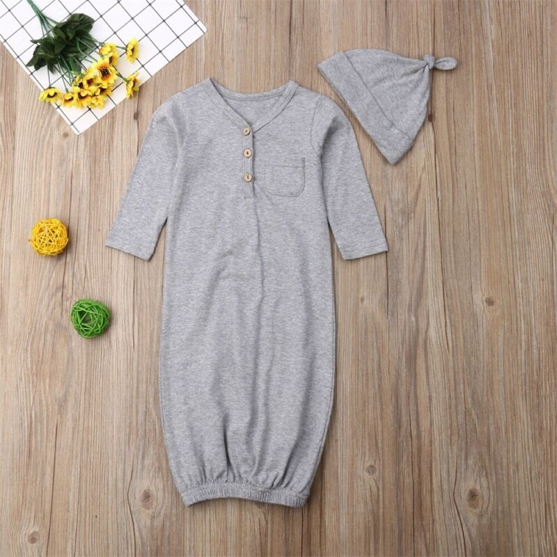Newborn Boy Baby Girl Cotton Pajamas Swaddle Wrap
