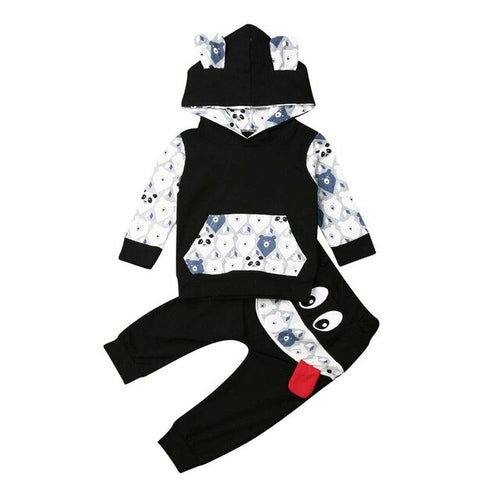 Newborn Infant Baby Boy Girl Hooded Cartoon Bear