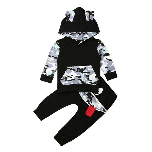 Newborn Infant Baby Boy Girl Hooded Cartoon Bear