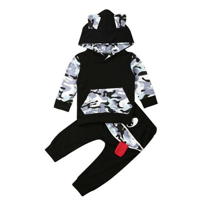Newborn Infant Baby Boy Girl Hooded Cartoon Bear