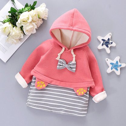 Newborn Infant Baby Girl Winter Coats Jacket Thick
