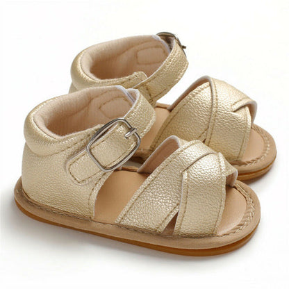 Newborn Infant Baby Girls Boys Sandals Shoes Solid
