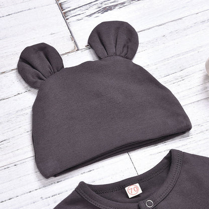 Newborn clothing Infant Baby Boy Girl Solid Romper