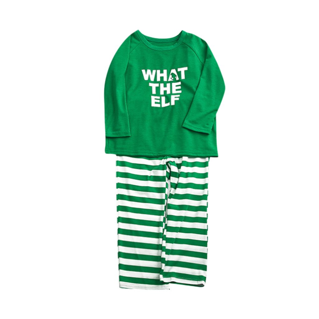 Parent child shirt cotton Top+Stripe Pants Xmas