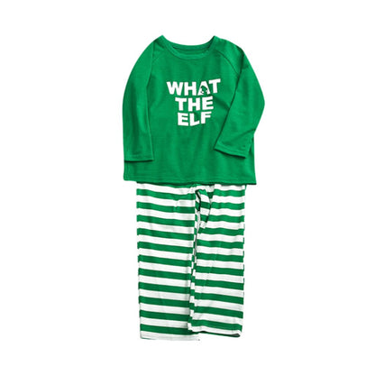 Parent child shirt cotton Top+Stripe Pants Xmas