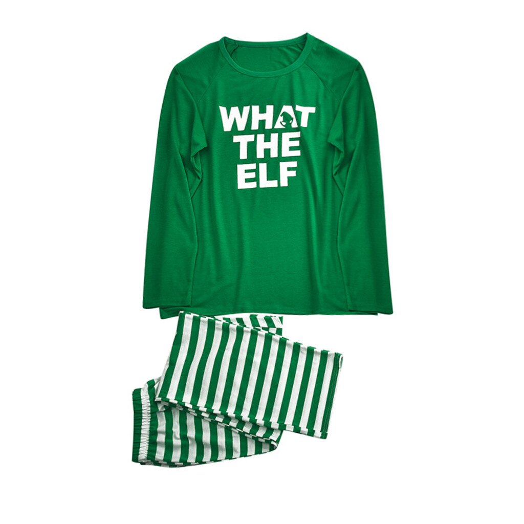 Parent child shirt cotton Top+Stripe Pants Xmas