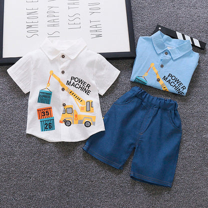 Striped Baby Boy Clothes Summer Newborn Baby Boy