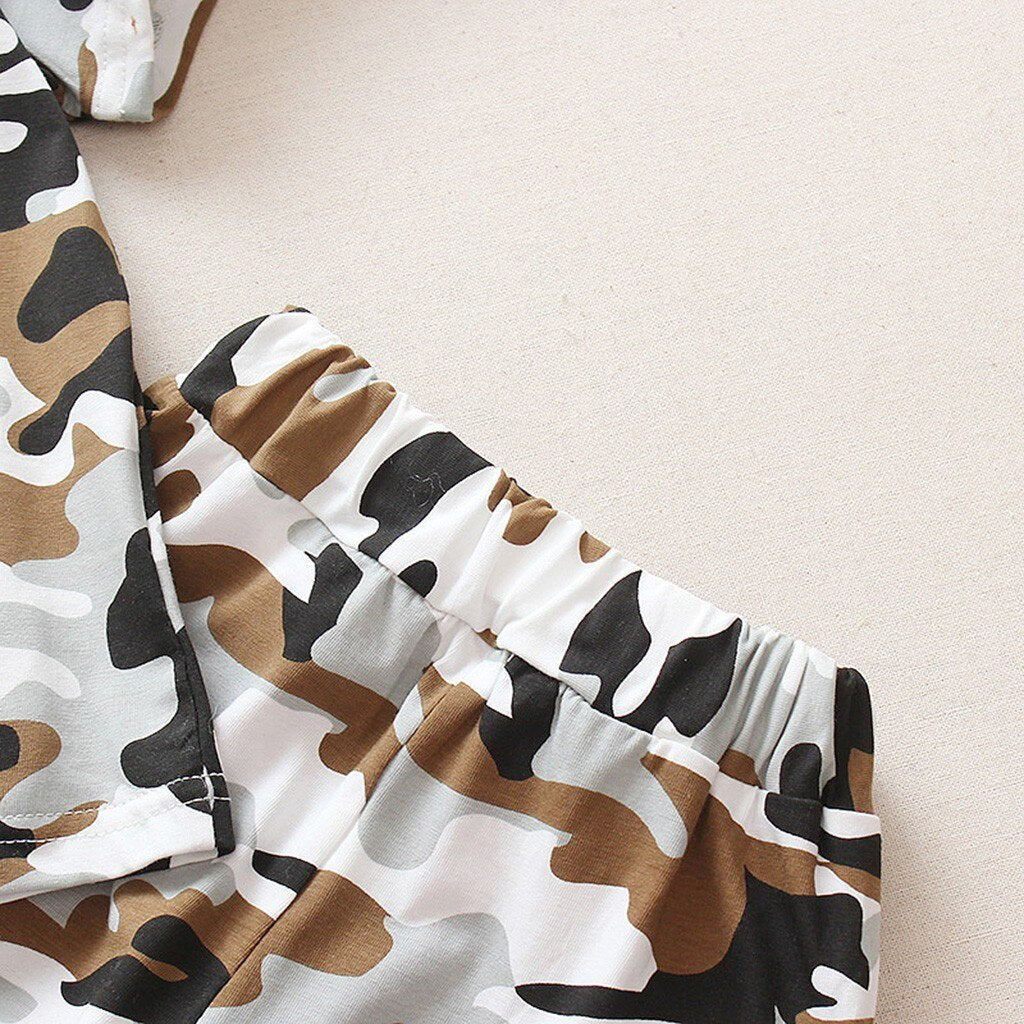 Summer Army Camouflage Baby Boy Girl Cotton Short