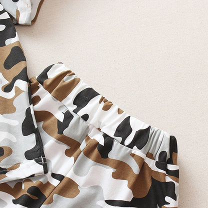Summer Army Camouflage Baby Boy Girl Cotton Short