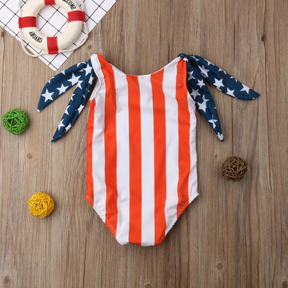 Summer Toddler Baby Girl 4th of July Star Cute