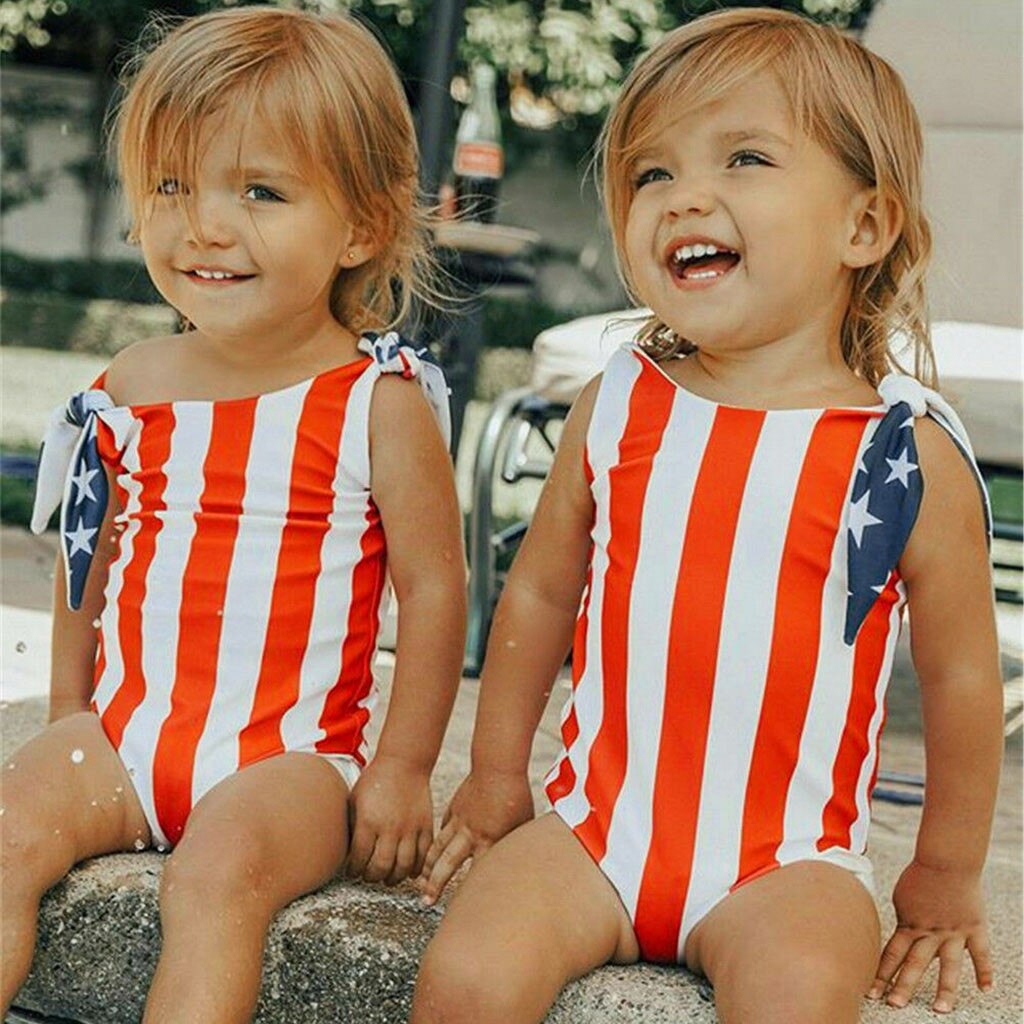 Summer Toddler Baby Girl 4th of July Star Cute