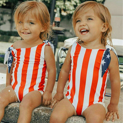 Summer Toddler Baby Girl 4th of July Star Cute