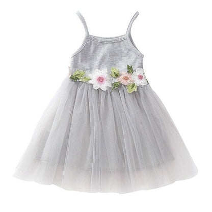 Summer Toddler Kids Baby Girl Floral Princess
