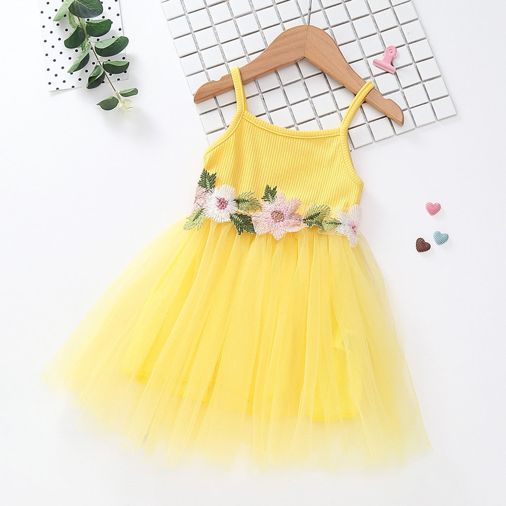 Summer Toddler Kids Baby Girl Floral Princess