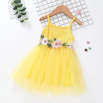 Summer Toddler Kids Baby Girl Floral Princess