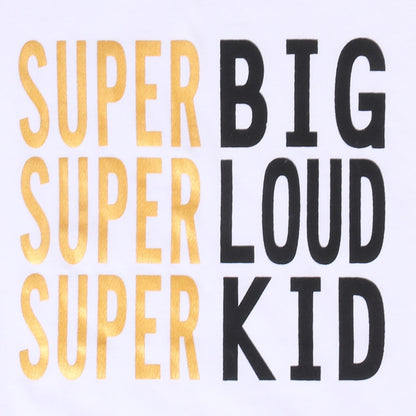 Super Famiy matching T shirt Mom Kids Tee Baby