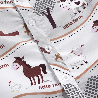Toddler Baby Boys Clothes Set Gentleman Cartoon
