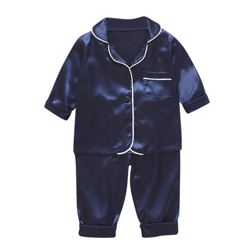 Toddler Baby Boys Long Sleeve Solid Tops Pants