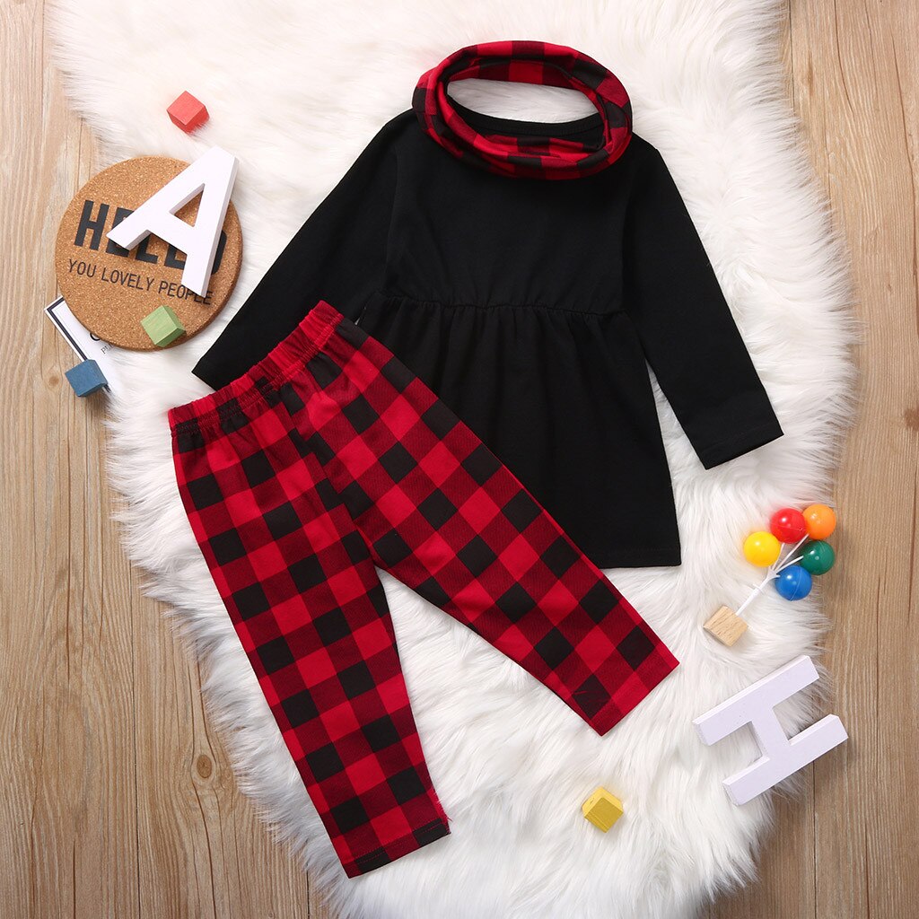 Toddler Baby Girl Christmas Deer Print Dress Tops