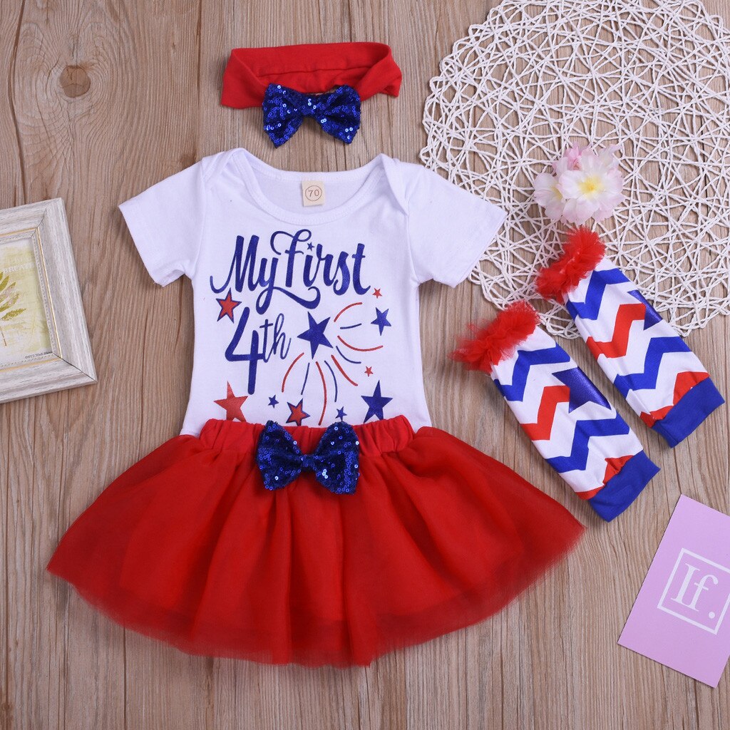 Toddler Baby Girl set Clothes Short Sleeve letter