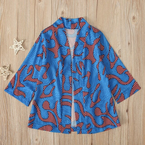 Toddler Baby Girls Fashion African Print Kimono