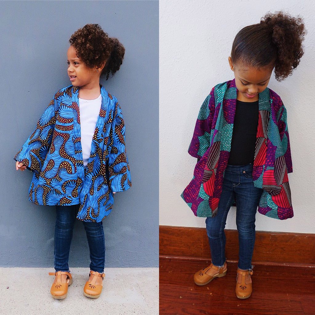 Toddler Baby Girls Fashion African Print Kimono