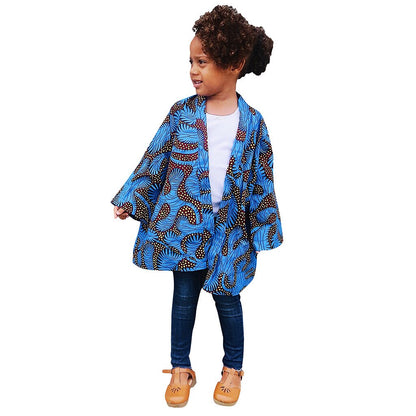 Toddler Baby Girls Fashion African Print Kimono