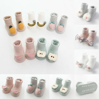Toddler Baby Non Slip Boot Socks Girls Boys Warm