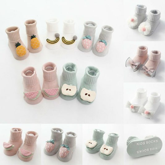 Toddler Baby Non Slip Boot Socks Girls Boys Warm